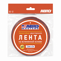 ABRO Лента клейкая двухсторонняя белая ABRO Masters 12мм*5м OE-12-RW 1/750шт